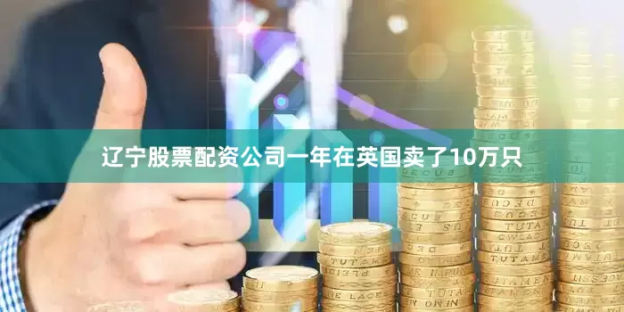 辽宁股票配资公司一年在英国卖了10万只